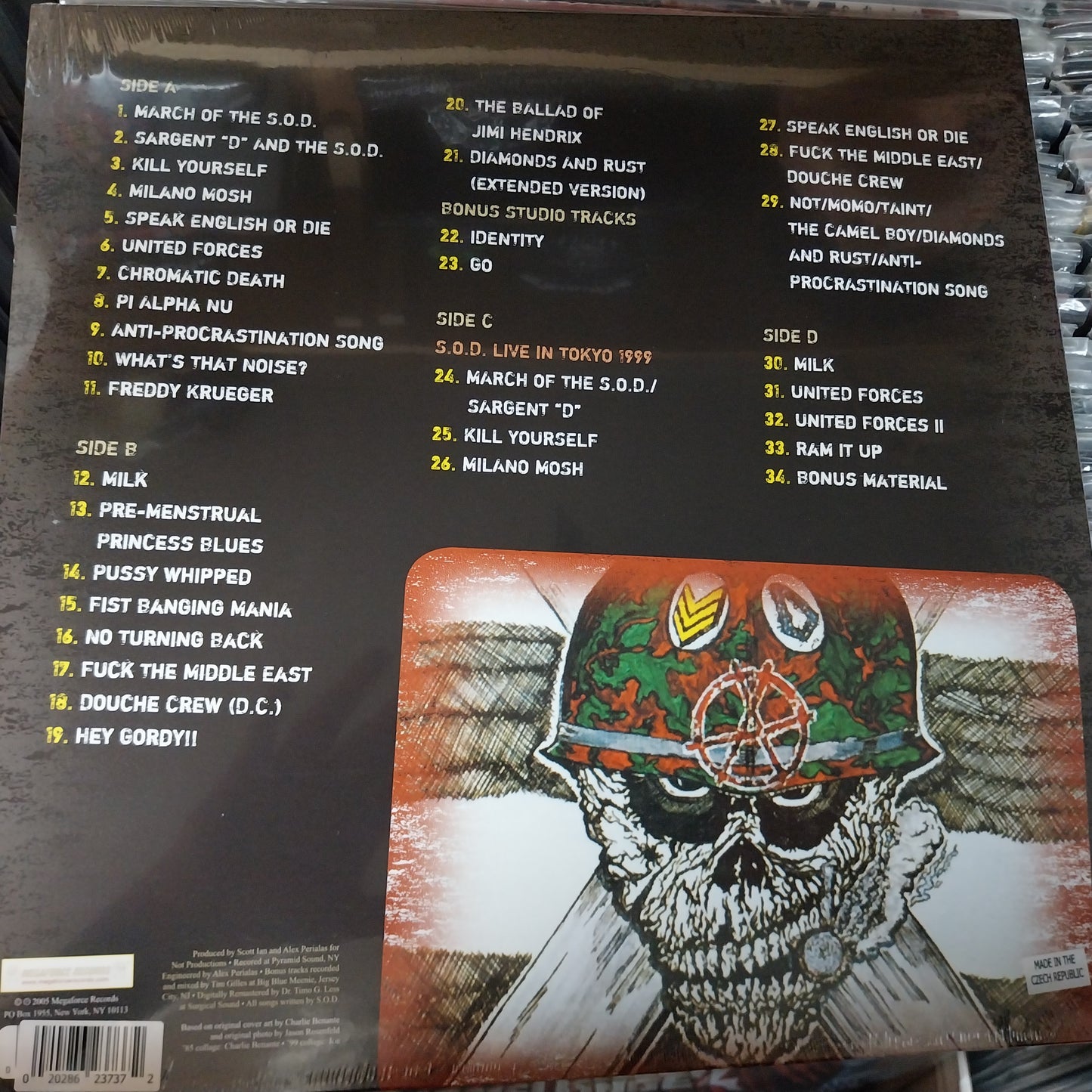 SOD STORMTROOPERS OF DEATH : SPEAK ENGLISH OR DIE 2LP 180G