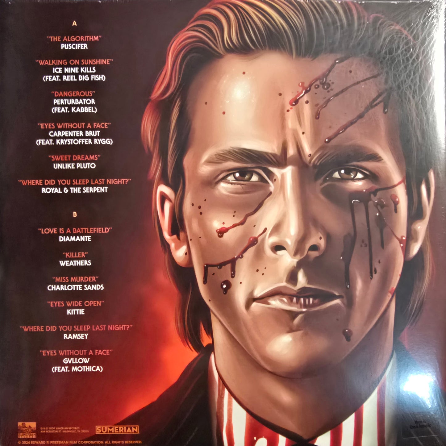 AMERICAN PSYCHO : COMIC SERIES SOUNDTRACK LTD LP 180G RED YELLOW BLACK VINYL