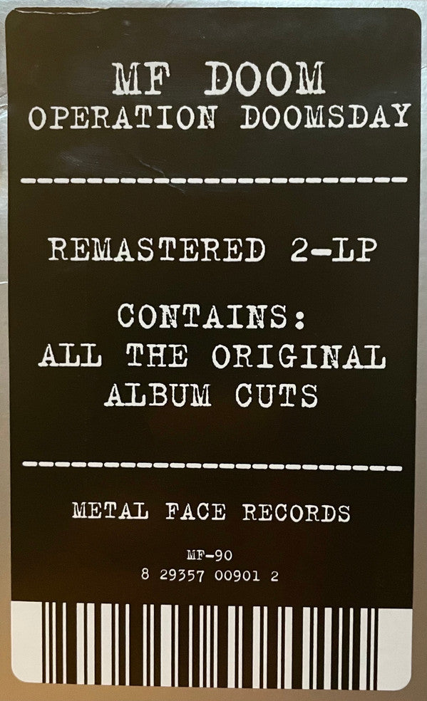 MF DOOM : OPERATION DOOMSDAY 2LP 180G