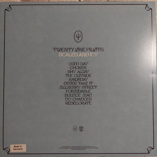 TWENTY ONE PILOTS : SCALED AND ICY LTD LP 180G CLEAR VINYL