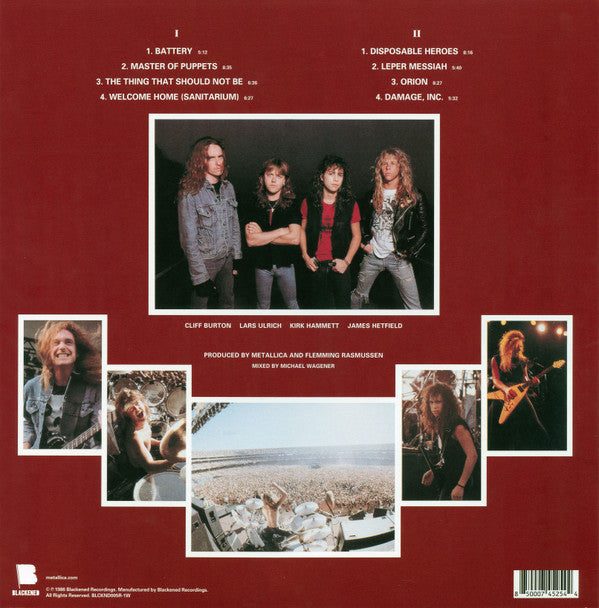 METALLICA : MASTER OF PUPPETS LP 180G