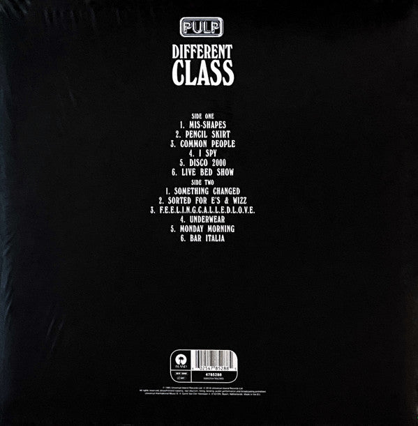 PULP : DIFFERENT CLASS LP 180G