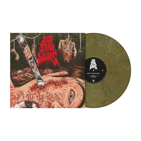 200 STAB WOUNDS : SLAVE TO THE SCALPEL LTD LP MUDDY OLIVE BROWN MARBLED VINYL