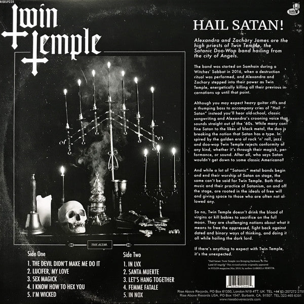 TWIN TEMPLE : BRING YOU THIER SIGNATURE SOUND .... SATANIC DOO WOP LP 180G