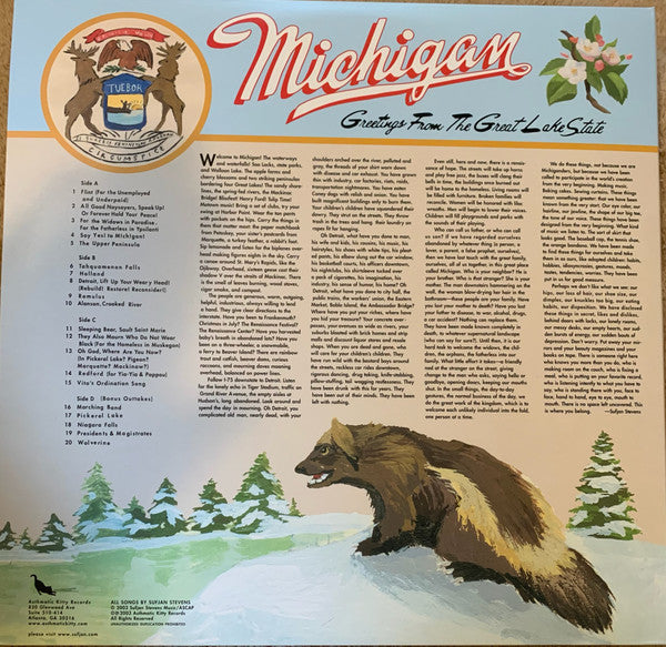SUFJAN STEVENS : GREETINGS FROM MICHIGAN