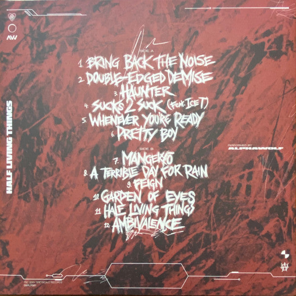 ALPHA WOLF : HALF LIVING THINGS LTD LP 180G RED BLACK WHITE CORONA VINYL