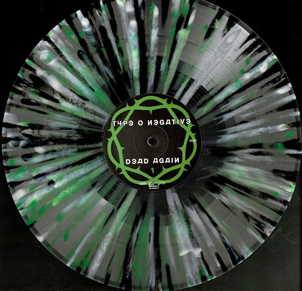 TYPE O NEGATIVE : DEAD AGAIN LTD 2LP 180G CLEAR GREEN WHITE BLACK SPLATTER VINYL