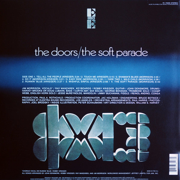 THE DOORS : THE SOFT PARADE 50TH ANNIVERSARY EDITION LP 180G