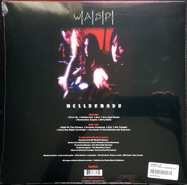 WASP : HELLDORADO LP 180G RED VINYL
