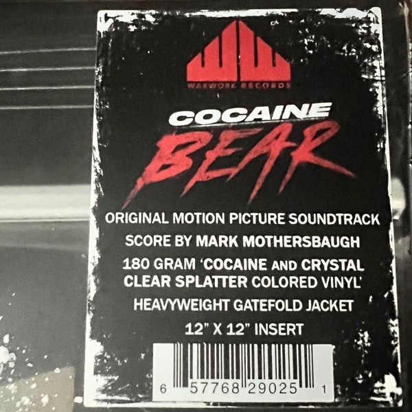 COCAINE BEAR OST : COCAINE CRYSTAL & CLEAR SPLATTER VINYL