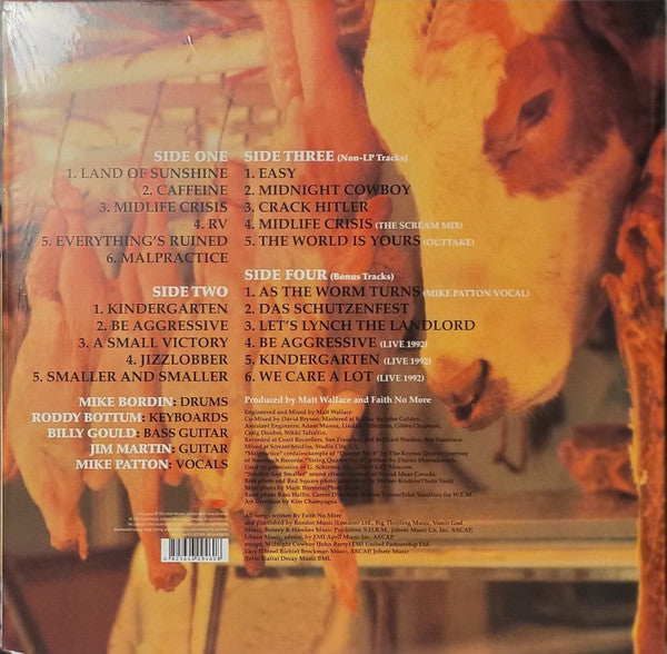 FAITH NO MORE : ANGEL DUST LTD 2LP 180G BONUS TRACKS