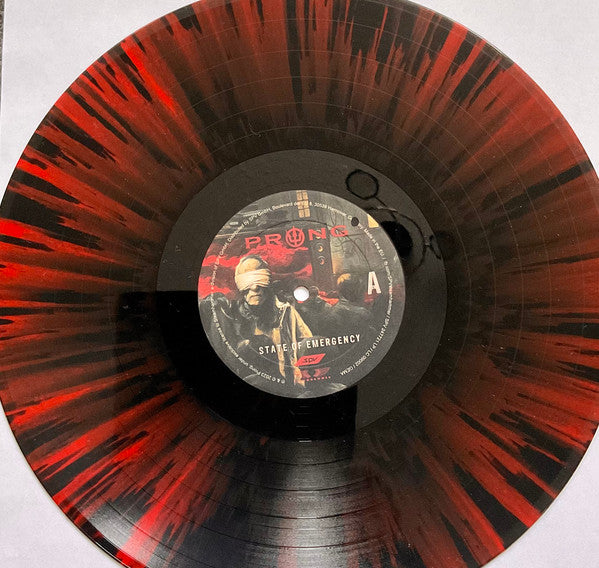 PRONG : STATE OF EMERGENCY LTD LP 180G RED BLACK SPLATTER VINYL
