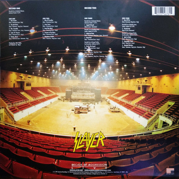 SLAYER : DECADE OF AGGRESSION LIVE 2LP 180G