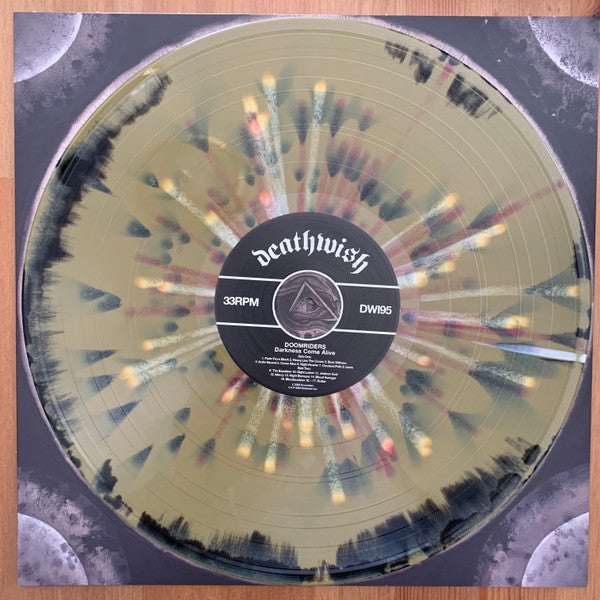DOOMRIDERS : DARKNESS COMES ALIVE LTD LP 180G GOLD BLACK SPLATTER VINYL