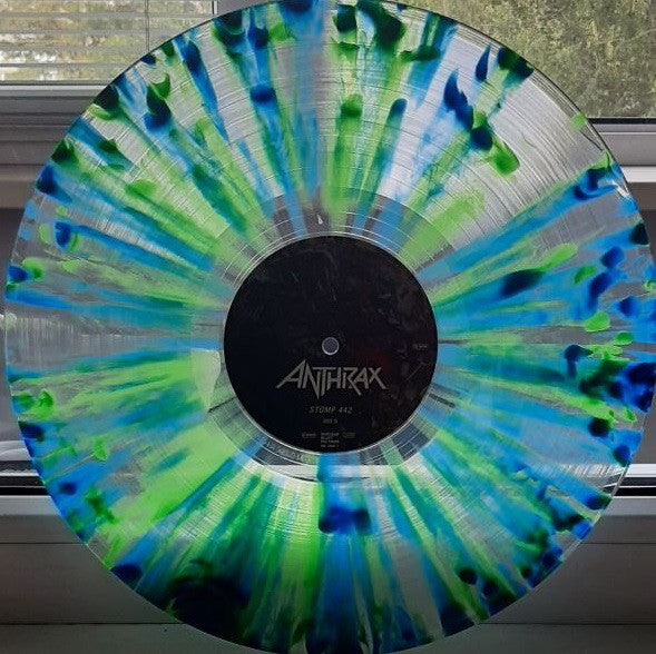 ANTHRAX : STOMP 442 LTD LP 180G BLUE GREEN SPLATTER VINYL
