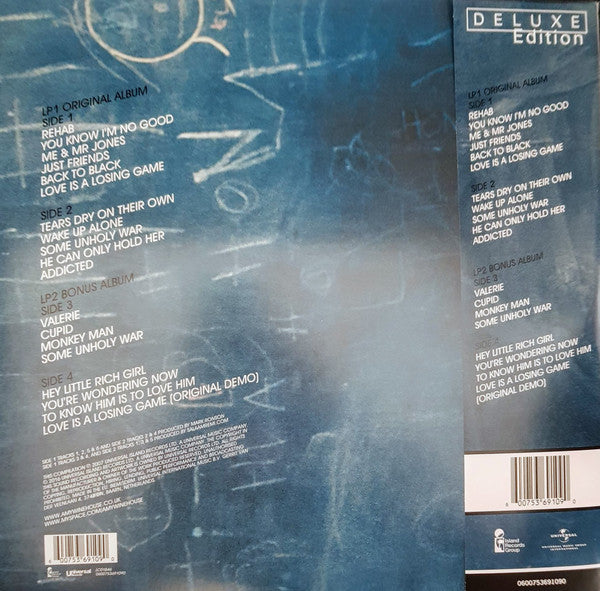 AMY WINEHOUSE : BACK TO BLACK LTD 2LP DELUXE EDITION