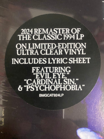 BLACK SABBATH : CROSS PURPOSES LTD LP 180G CLEAR VINYL