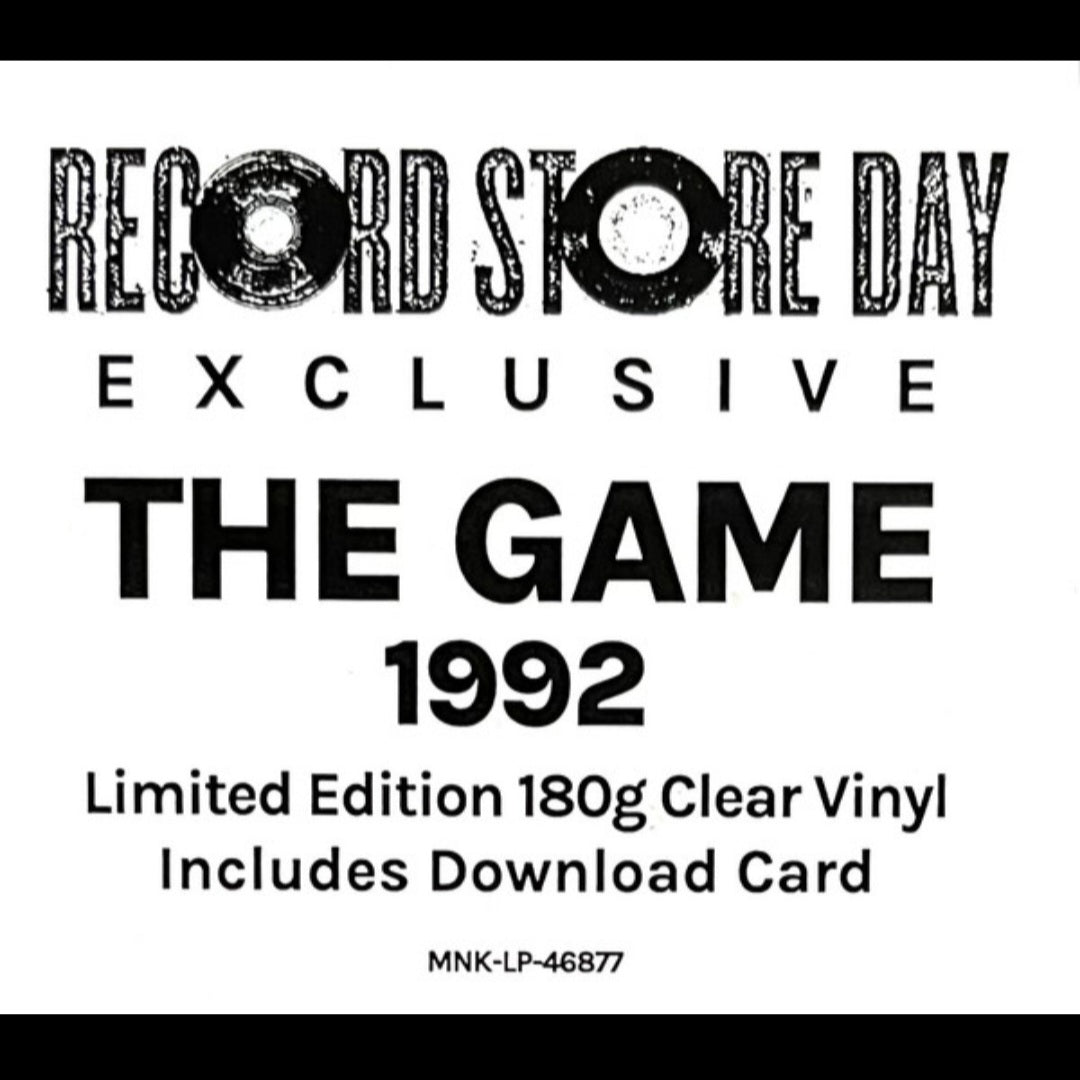 THE GAME : 1992 LTD RSD CLEAR WAX 👌