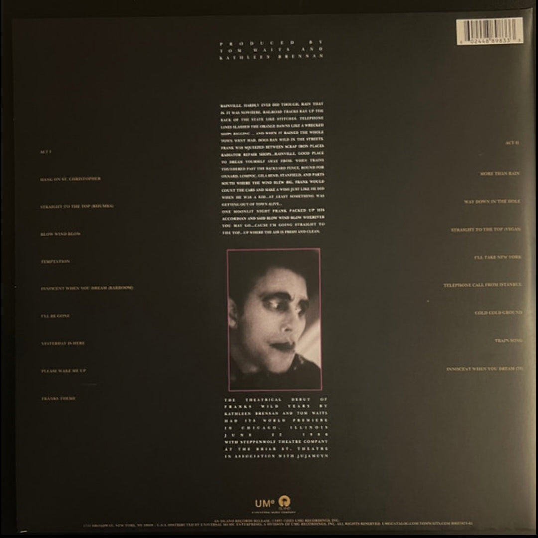 TOM WAITS : FRANKS WILD YEARS GATEFOLD REMASTERED LP 180G