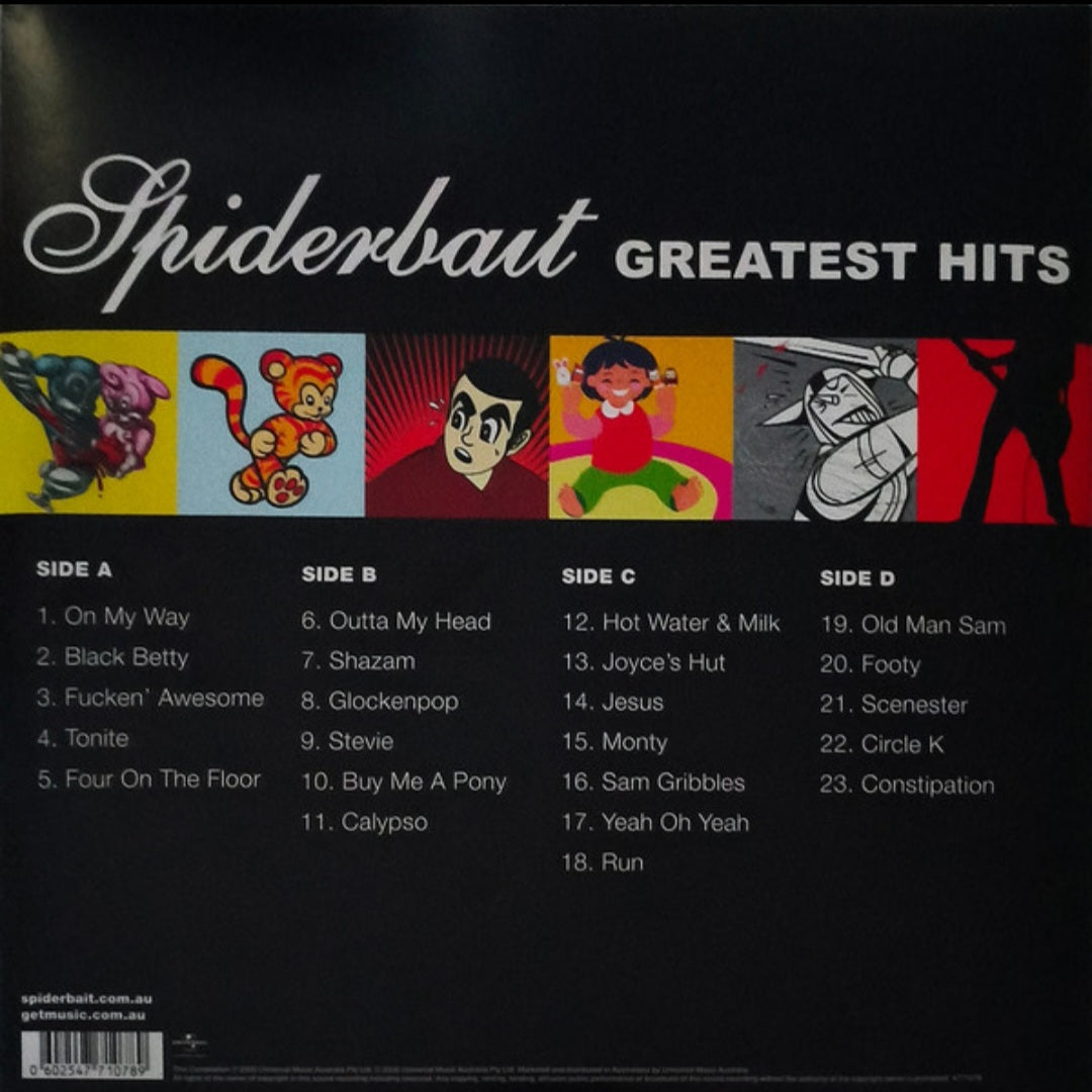 SPIDERBAIT : GREATEST HITS LTD 25TH ANNIVERSARY EDITION 2LP 180G