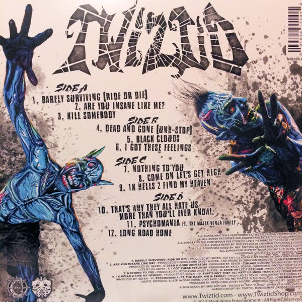 TWIZTID : THE CONTINUOUS EVILUTION OF LIFE'S ?'S LTD 2LP 180G BLUE SMOKE VINYL