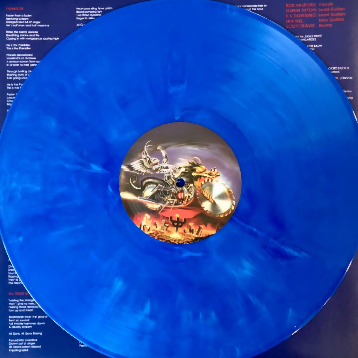JUDAS PRIEST : PAINKILLER LTD 35TH ANNIVERSARY LP 180G BLUE MARBLED VINYL