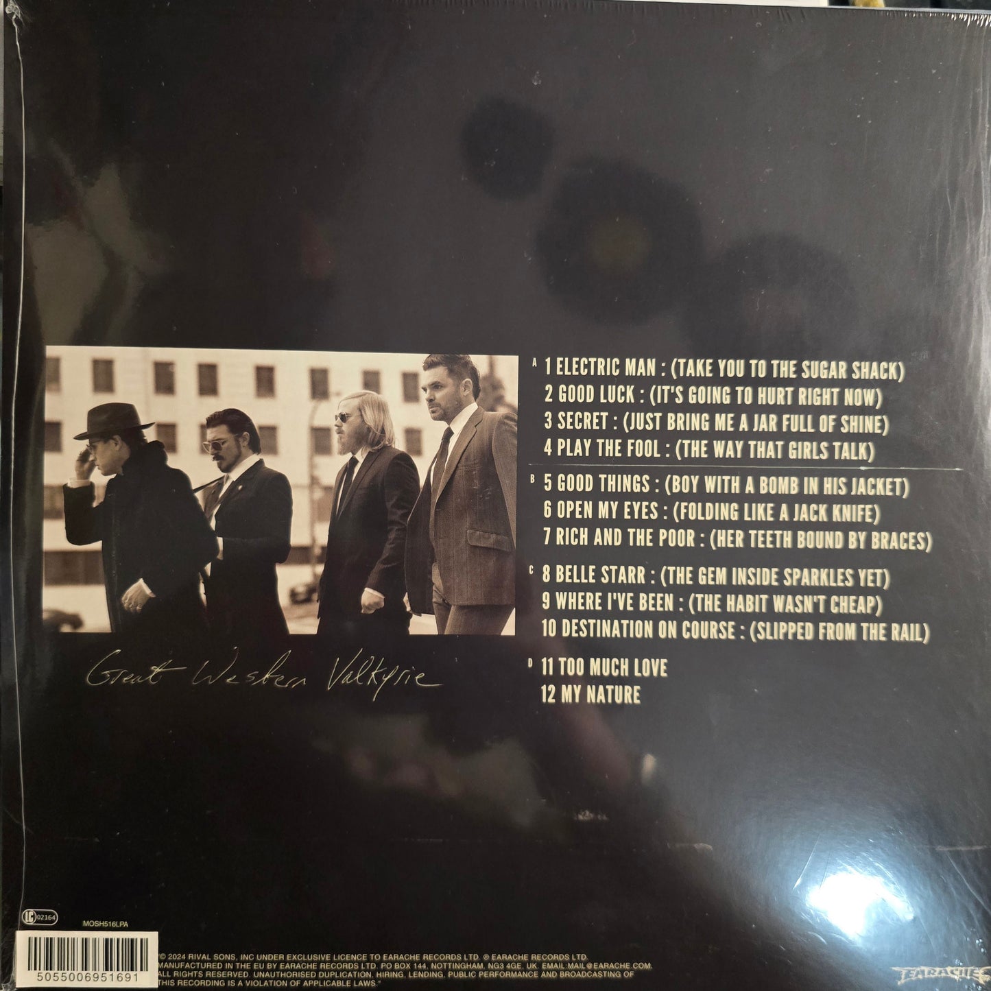 RIVAL SONS : GREAT WESTERN VALKYRIE 10TH ANNIVERSARY LTD 2LP 180G PURPLE VINYL