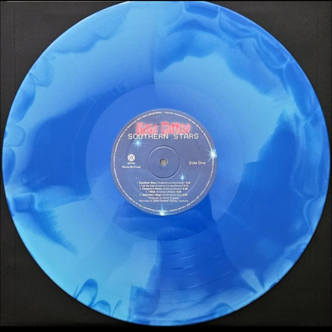 ROSE TATTOO : SOUTHERN SONS LTD NUMBERED 50TH ANNIVERSARY LP 180G BLUE SWIRL VINYL