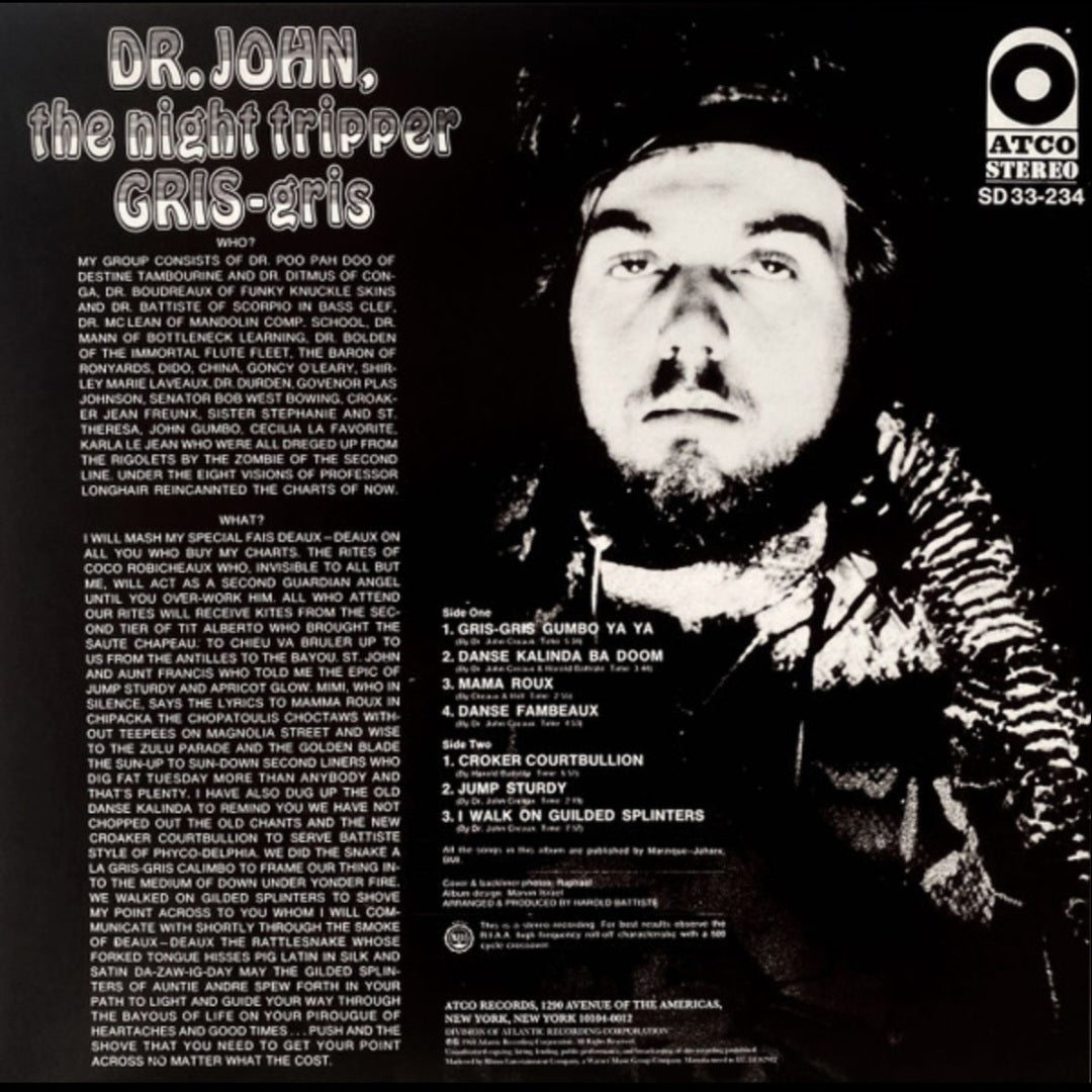 DR JOHN : THE NIGHT TRIPPER GRIS GRIS LP 180G
