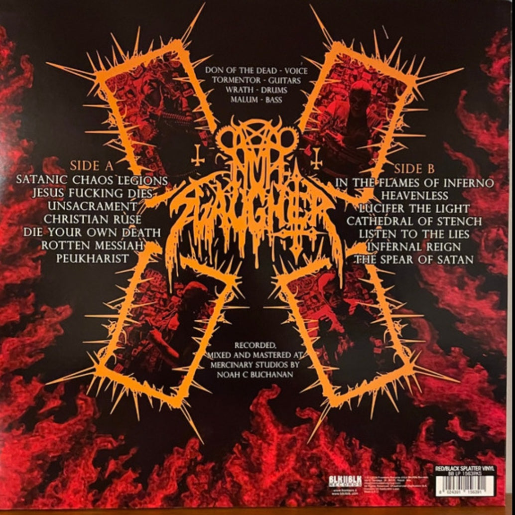 NUNSLAUGHTER : SATANIC CHAOS LEGIONS LTD LP 180G ORANGE VINYL