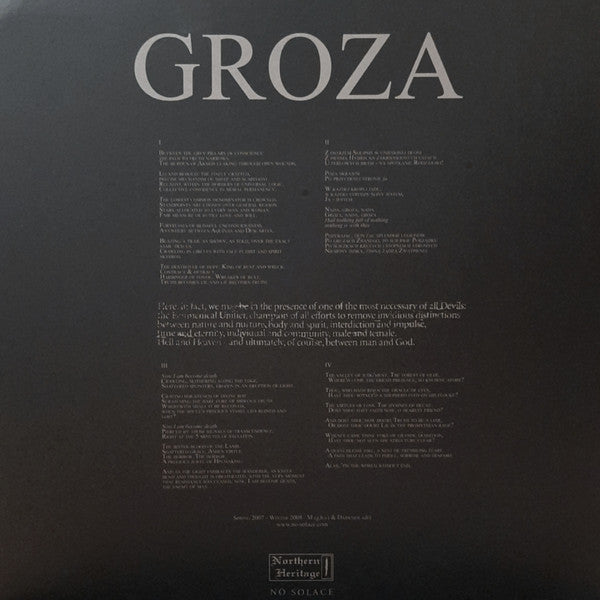 MGLA : GROZA LP 180G