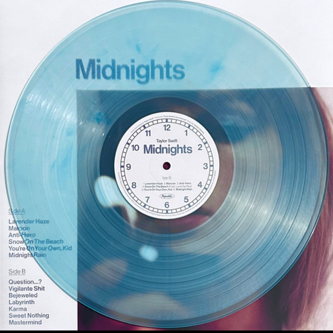 TAYLOR SWIFT : MIDNIGHTS LTD LP 180G MOONSTONE BLUE VINYL