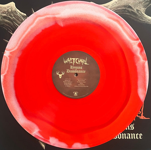 WHITECHAPEL : HYMNS IN DISDONANCE LTD LP 180G RED & BONE WHITE MELT VINYL