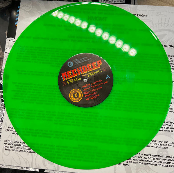 NECKDEEP : THE PEACE AND THE PANIC LTD LP 180G NEON GREEN VINYL