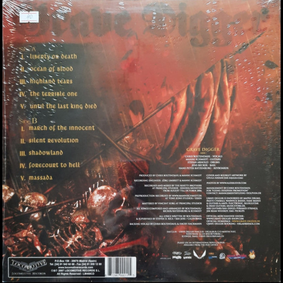 GRAVEDIGGER : LIBERTY OR DEATH LP 180G