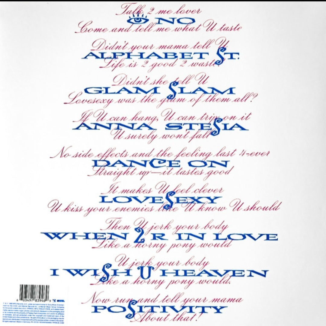 PRINCE : LOVESEXY LP 180G
