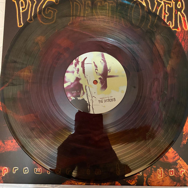 PIG DESTROYER : PROWLER IN THE YARD LTD LP 180G CUSTOM RIPPLE VINYL