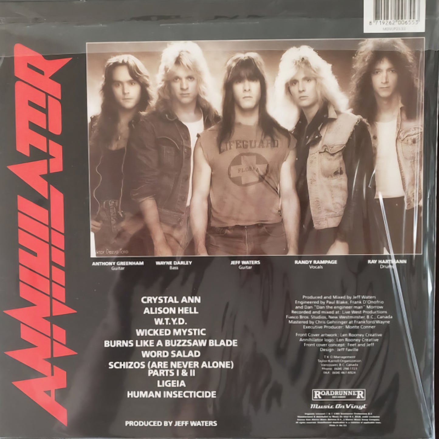 ANNIHILATOR : ALICE IN HELL LP 180G