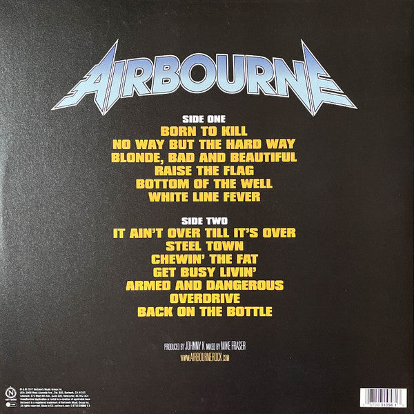AIRBOURNE : NO GUTS NO GLORY LP 180G