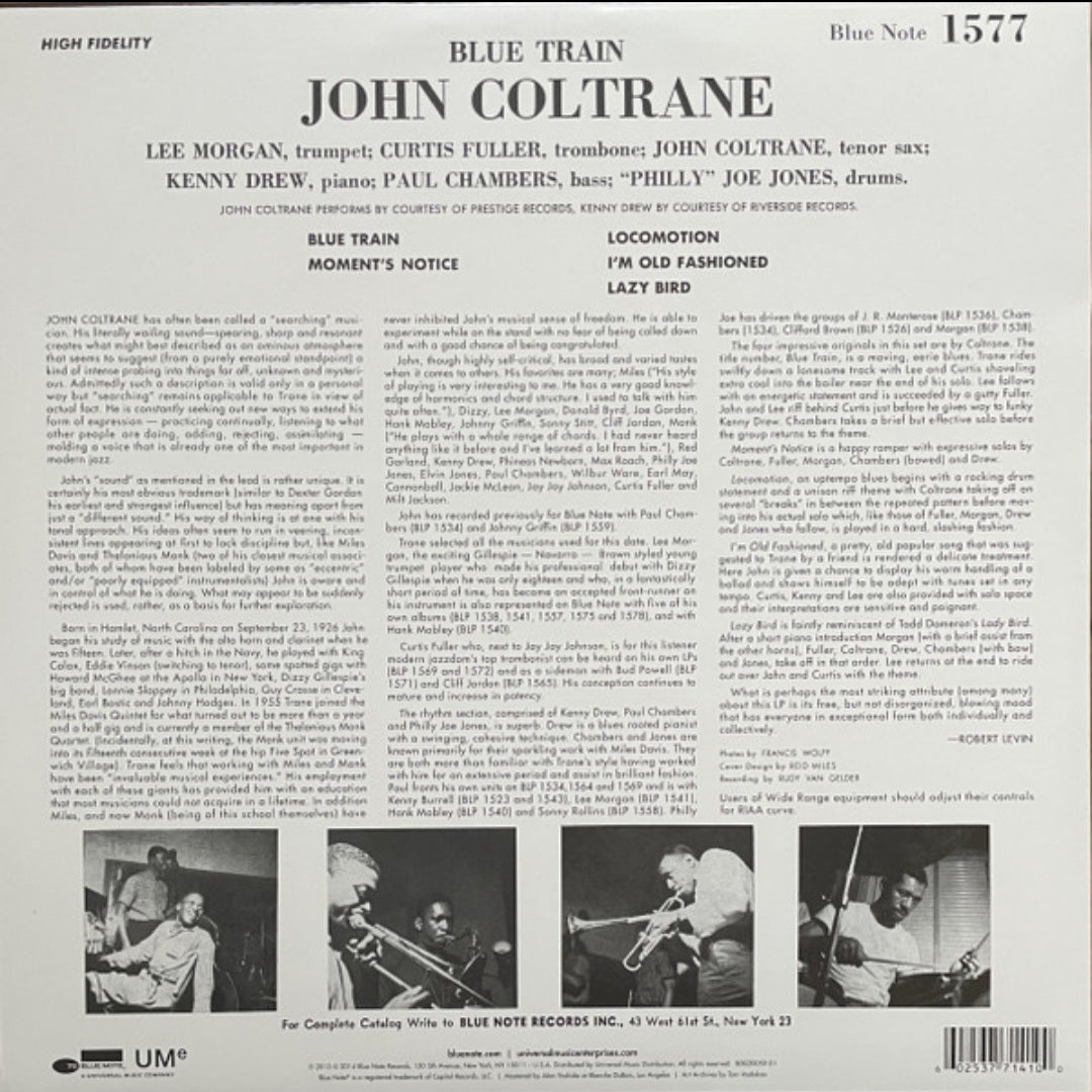 JOHN COLTRANE : BLUE TRAIN LP 180G
