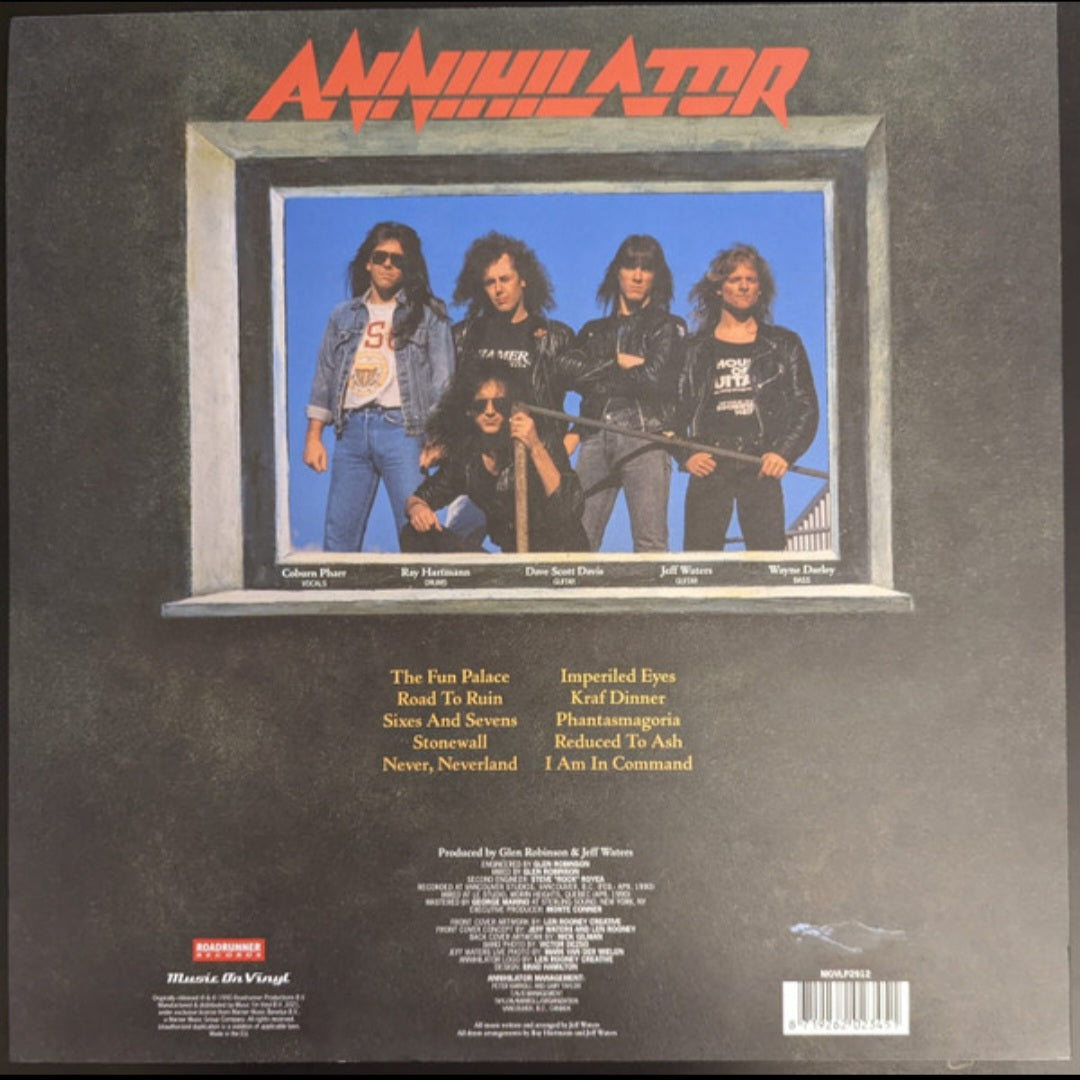ANNIHILATOR : NEVER NEVER LAND LP 180G