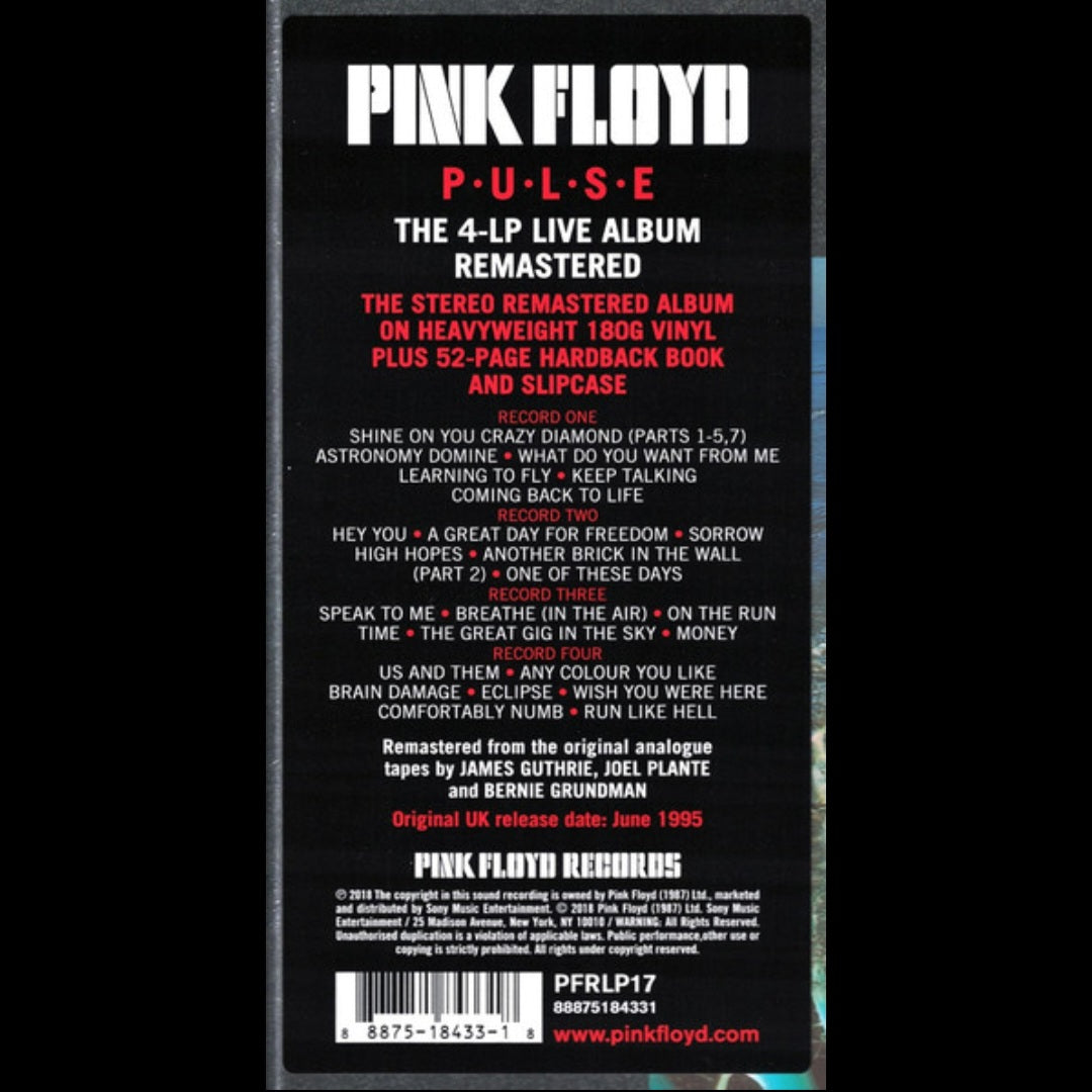 PINK FLOYD : PULSE LIVE 4LP BOX SET