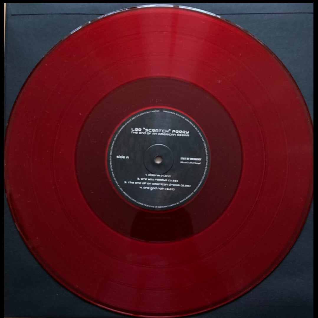 LEE "SCRATCH" PERRY : THE END OF AN AMERICAN DREAM LTD NUM 2LP 180G RED VINYL