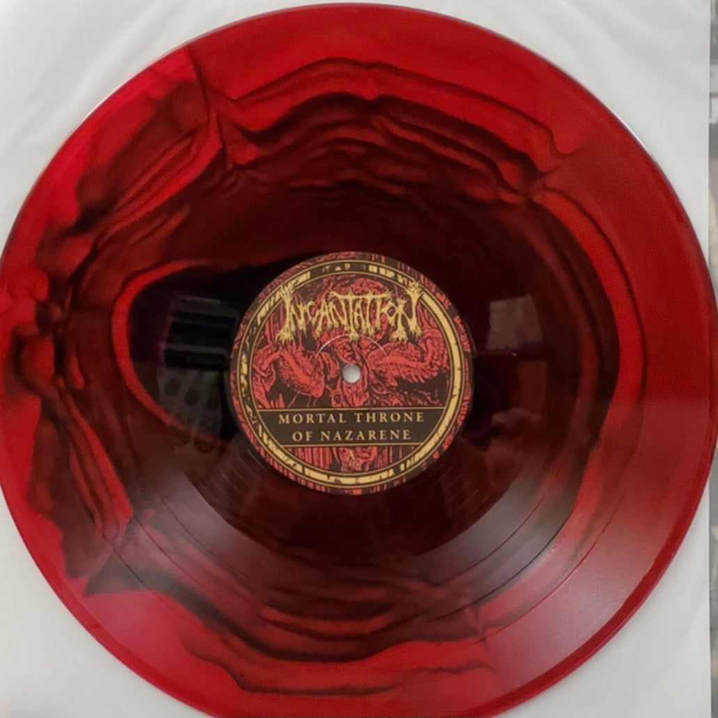 INCANTATION : MORTAL THRONE OF NAZARENE LTD LP 180G BLOOD RED RIPPLE VINYL