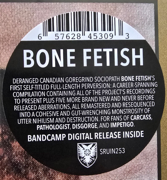 BONE FETISH : BONE FETISH LTD LP 180G BONE WHITE TRANSPARENT VINYL