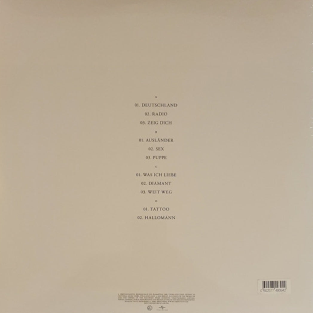 RAMMSTEIN : UNTITLED 2LP 180G