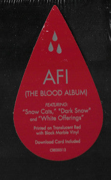 AFI : THE BLOOD ALBUM LTD LP 180G RED BLACK MARBLED VINYL