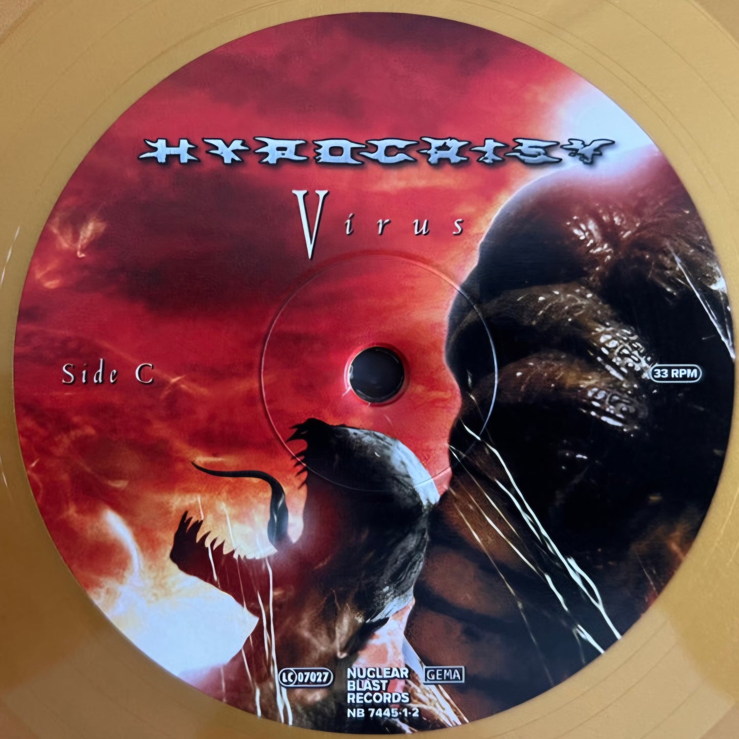 HYPOCRISY : VIRUS LTD 2LP 180G RED GOLD VINYL