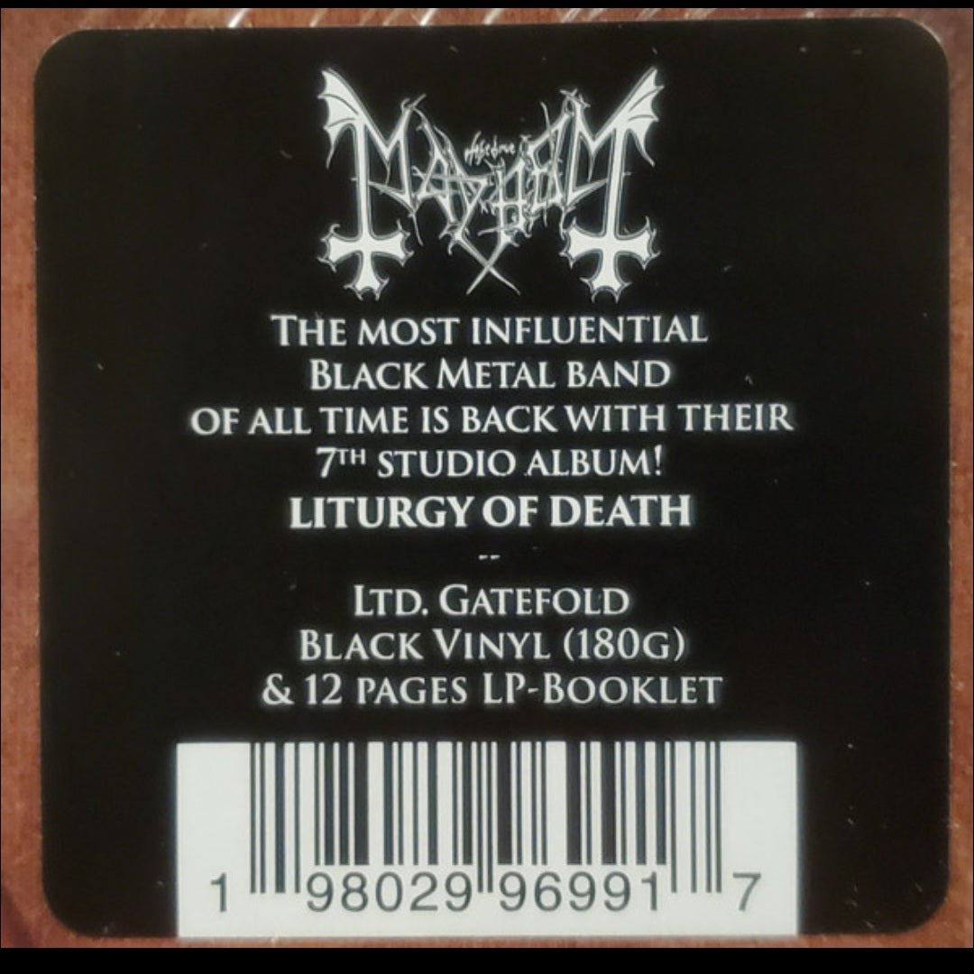 MAYHEM : LITURGY OF DEATH LTD LP 180G