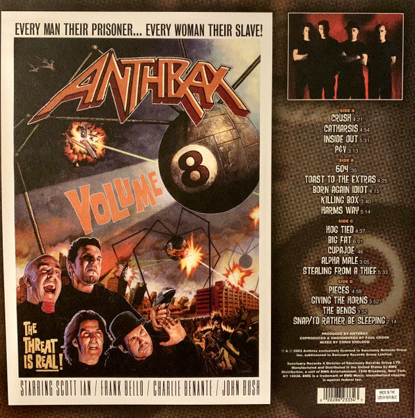 ANTHRAX : VOL 8 THE THE THREAT IS REAL 2LP 180G